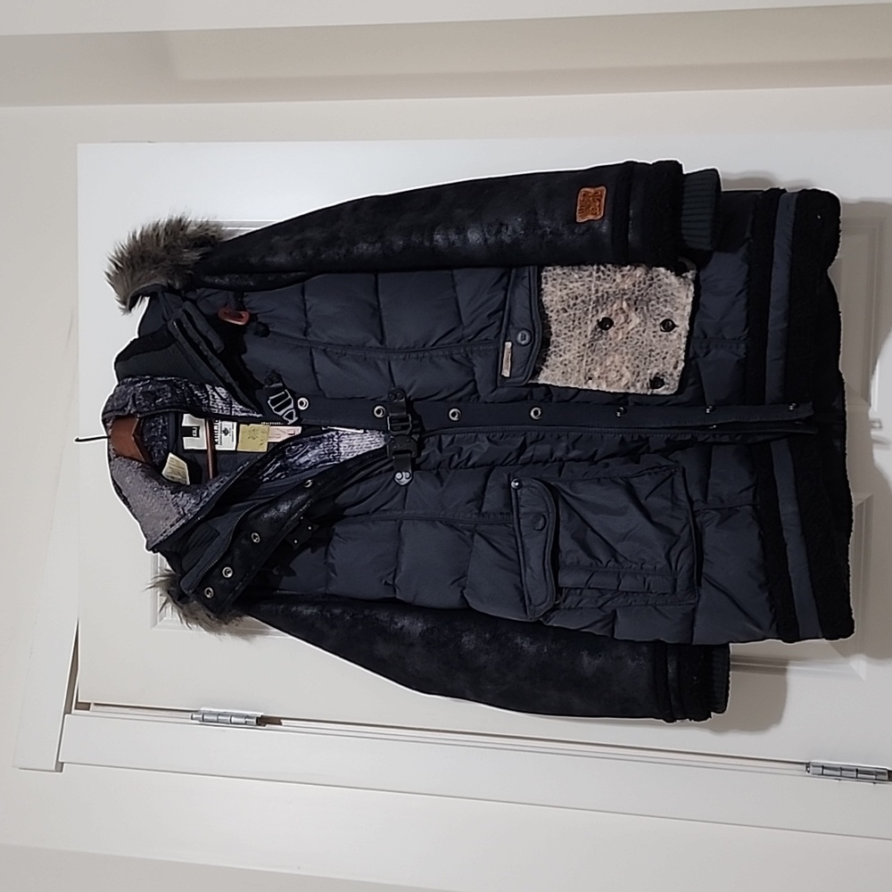 Stunning KHUJO Vintage-Inspired Layered Jacket (size L)